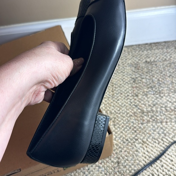 NWT - VANELi Fc-313 Ballet Flats, Black Nappa/Black Squama Print Tip, 8.5 🖤🖤 - Picture 13 of 16
